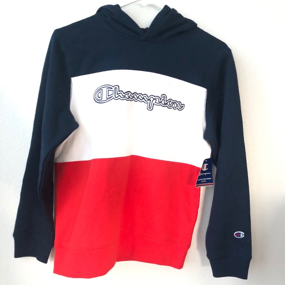 Champion Boys color Block Hoodie - Picture 1 of 5